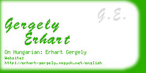 gergely erhart business card
